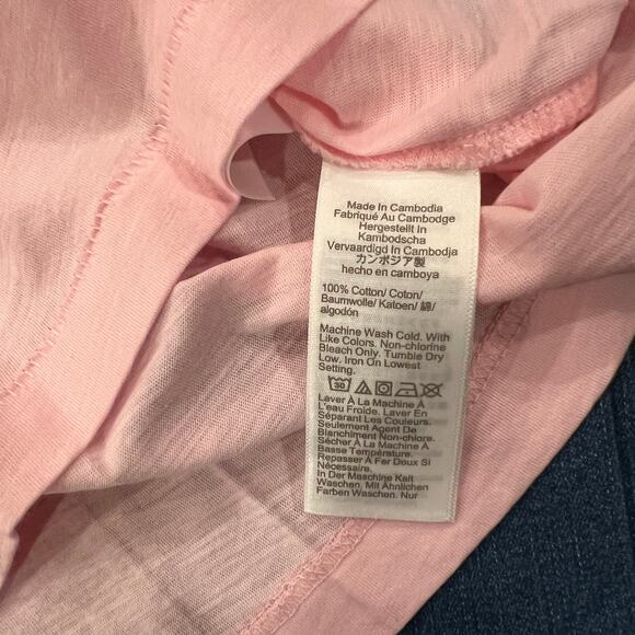 NWT J. Crew Fresh Bouquet Pink Vintage Slub Cotton V-Neck Tee - SIZE XL - Picture 10 of 10